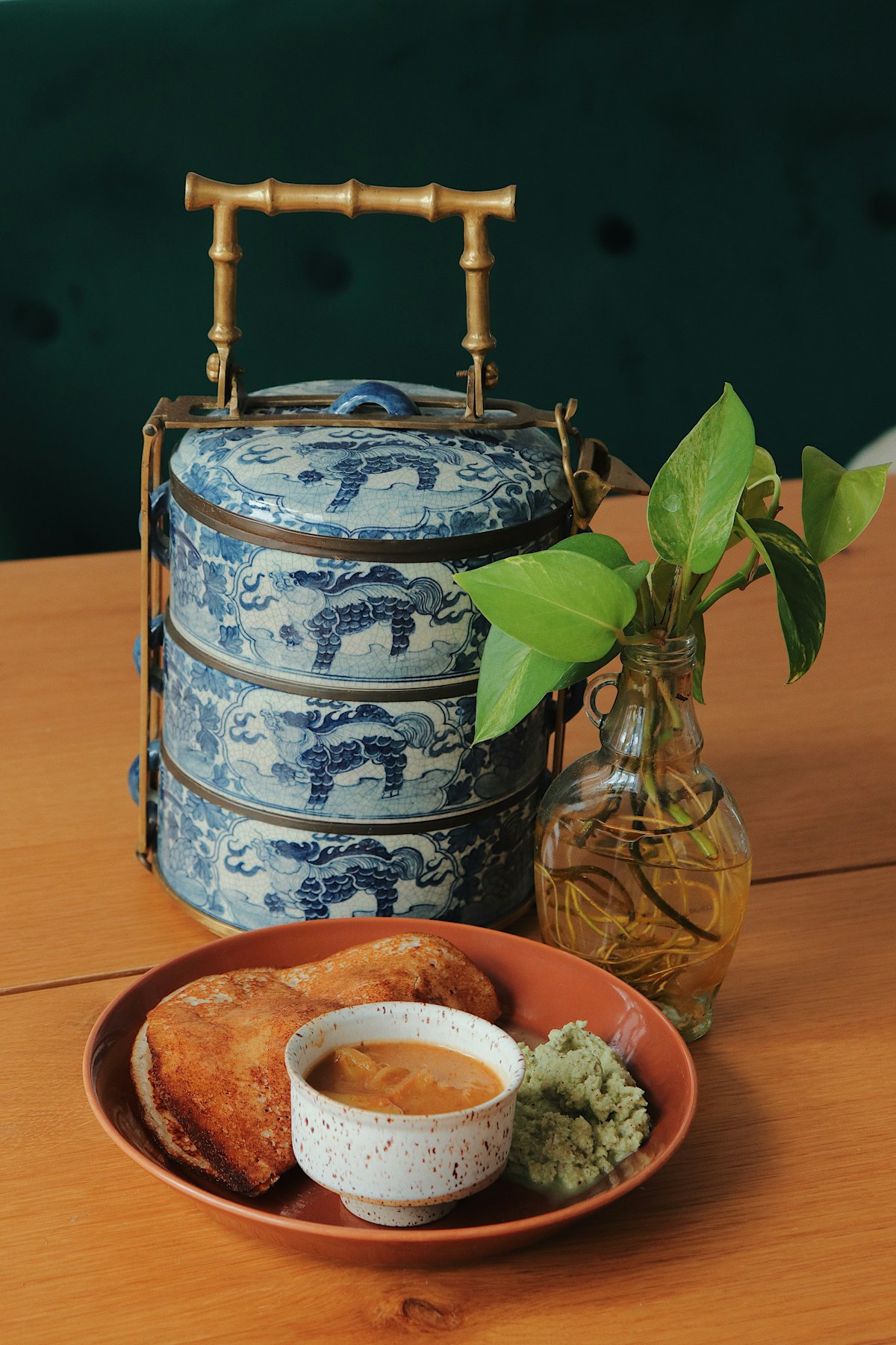 Traditional Indian tiffin carrier